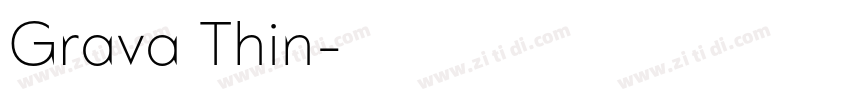 Grava Thin字体转换